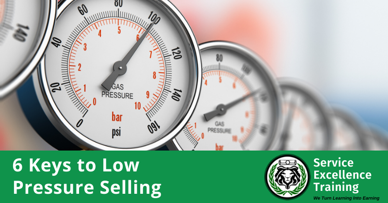 6 keys to low pressure selling