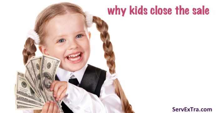 why kids close the sale