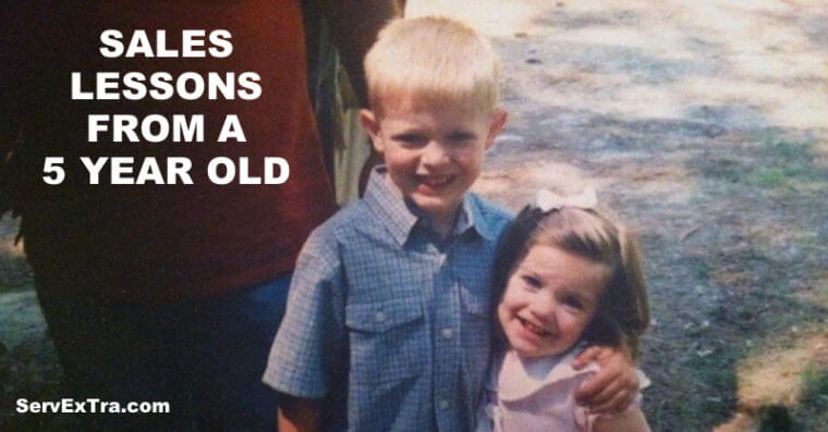 Sales lessons from a 5 year old