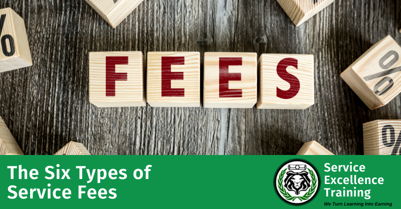 six types of service fees