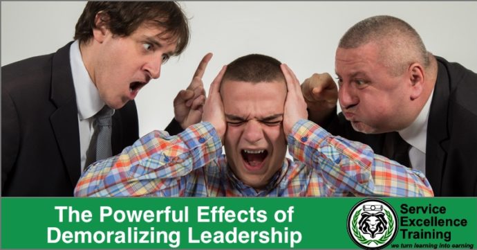 The effects of demoralizing leadership