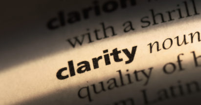 clarity word in a dictionary. clarity concept