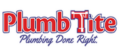horizontal red and purpler plumbtite logo