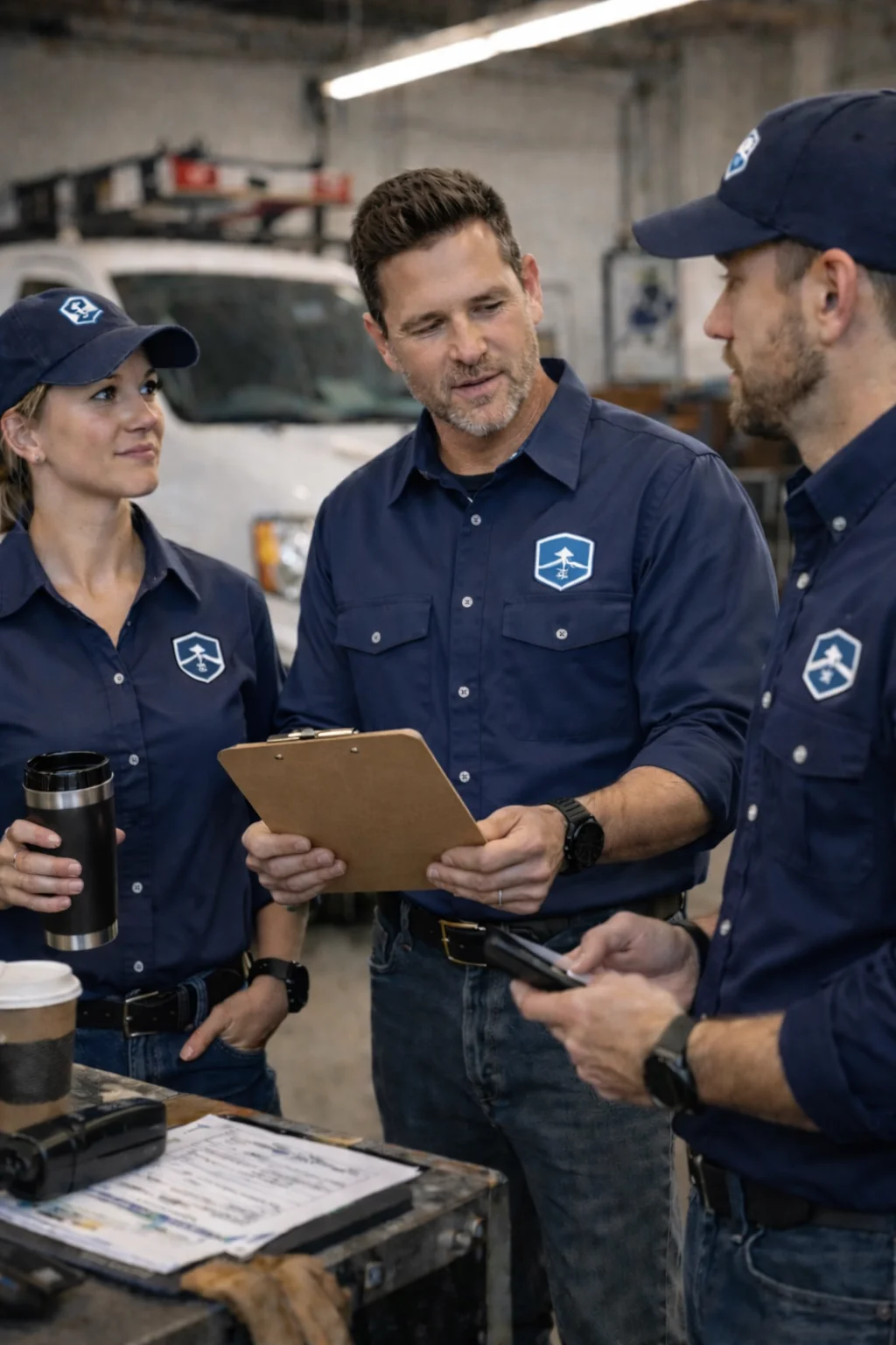 home service business at their daily huddle